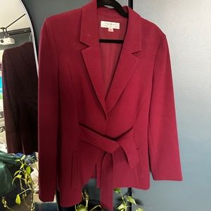 Burgundy blazer